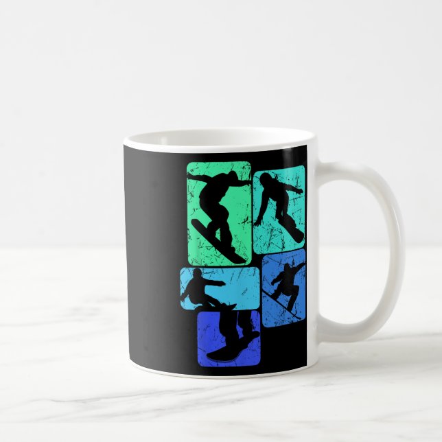 Cooles Snowboarder-Apparel und Geschenkideen Snowb Kaffeetasse (Rechts)