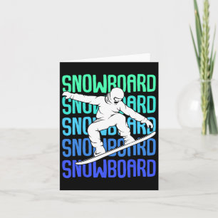 Cooles Snowboarder-Apparel und Geschenkideen Snowb Karte