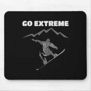 Cooles Snowboardungsdesign Mousepad