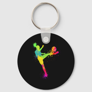 Cooles Soccer-Design für Frauen Mädchen Fußballspi Schlüsselanhänger