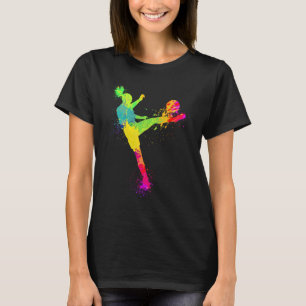 Cooles Soccer-Design für Frauen Mädchen-Fußballspi T-Shirt