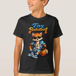 Cooles Sommer Basketball Fox Kids T-Shirt | Cute T