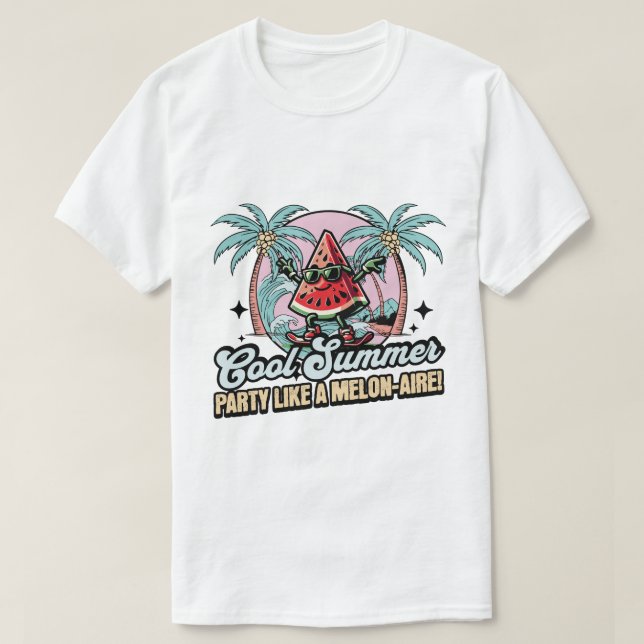 Cooles Sommerbecken T-Shirt (Design vorne)