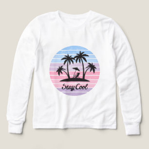 Cooles Sommerdesign für T - Shirt bleibe