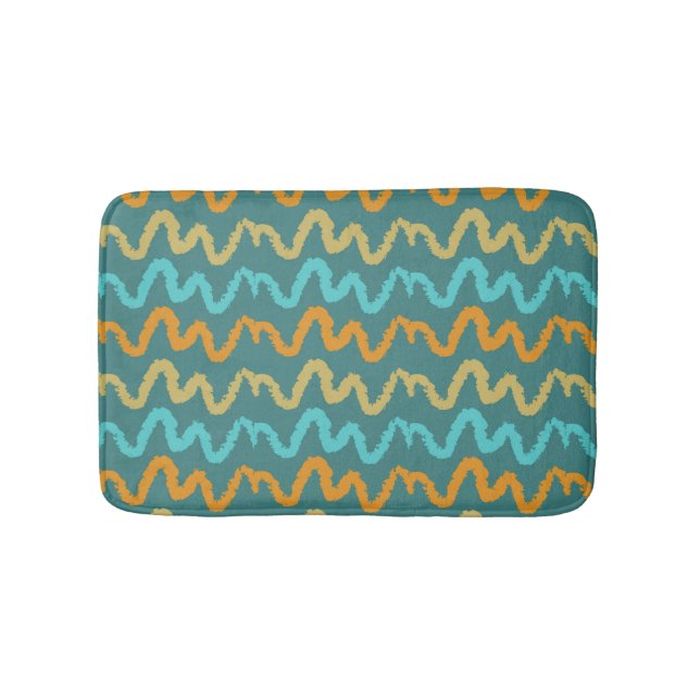 Cooles Sommermuster Badematte (Vorderseite)