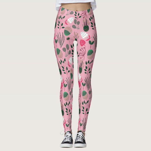 Cooles Sommermuster Leggings (Vorderseite)