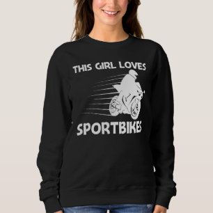 Cooles Sportbike für Girls Kinder Beruflich Motorr Sweatshirt