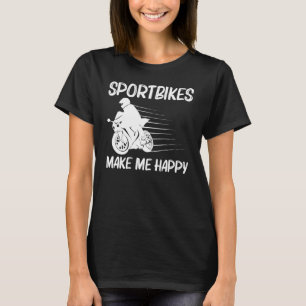 Cooles Sportbike für Männer Frauen Professioneller T-Shirt