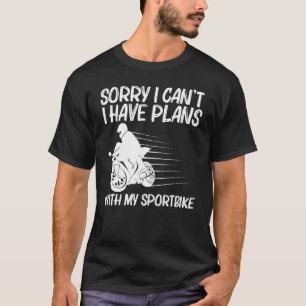 Cooles Sportbike für Männer Frauen Professioneller T-Shirt