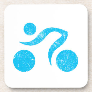 Cooles Sportdesign, Triathlon, Fahrrad, Formel 1 Getränkeuntersetzer