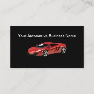 Cooles Sportwagen Visitenkarte