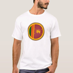 Cooles sri-lankisches Flag-Siegel T-Shirt