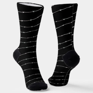 Cooles Stacheldrahtmuster Socken