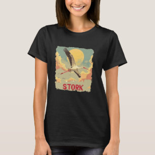 Cooles Storchenkostüm für Vogelliebhaber T-Shirt