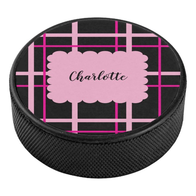 Cooles Streifenmuster Eishockey Puck (3/4)