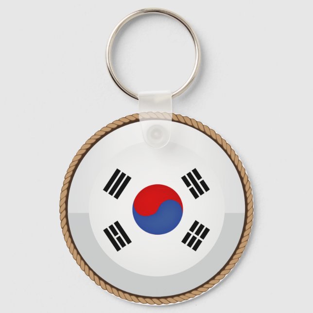 Cooles südkoreanisches FlaggenSiegel Schlüsselanhänger (Vorderseite)