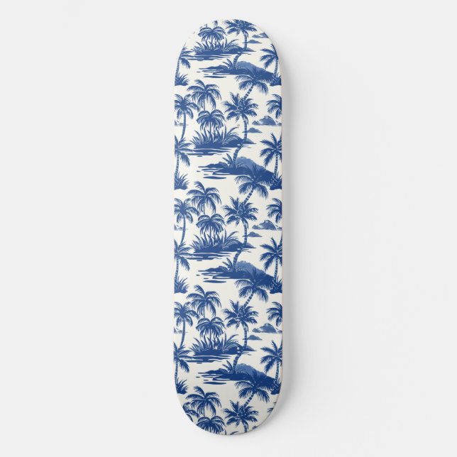Cooles Summer Beach Palm Design Skateboard (Vorderseite)