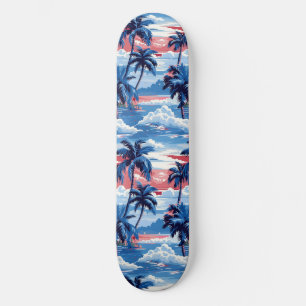 Cooles Summer Beach Palm Design Skateboard