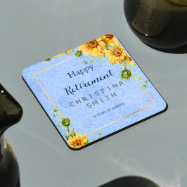 Cooles Summer Sunflower Watercolor Party für die V Rechteckiger Pappuntersetzer