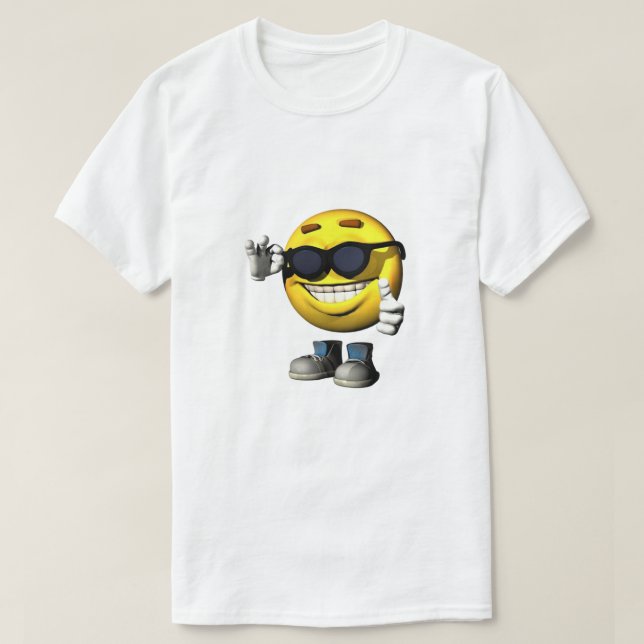 Cooles Sun Face T Shirt (Design vorne)