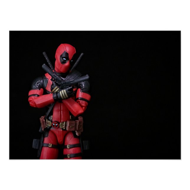 Cooles Super Hero Toy Fotodesign Poster (Vorderseite)