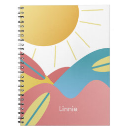 Cooles Surf-Sun-Name-Notebook Notizblock