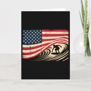 Cooles Surfen für Männer Frauen 4. Juli Amerikanis Karte