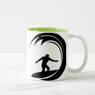 Cooles Surfen Zweifarbige Tasse