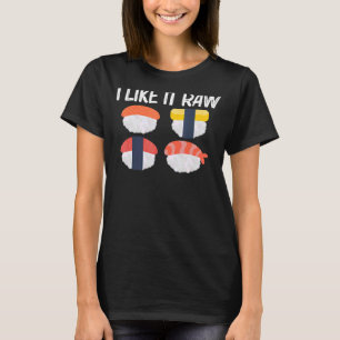 Cooles Sushi für Männer Japanisch Sashimi Meeresfr T-Shirt