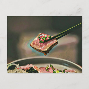 Cooles Sushi Postkarte