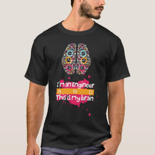 Cooles T-Shirt-Design für Ingenieure mit Gehirn T-Shirt
