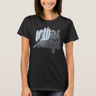Cooles Tabby-Katzengesicht Sweet Kitten Torn Cloth T-Shirt