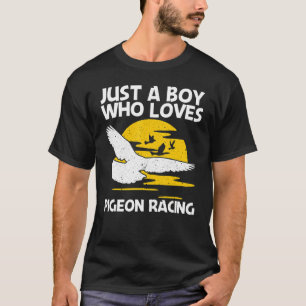 Cooles Taubenrennen für Jungen Kinder, die Taubenh T-Shirt