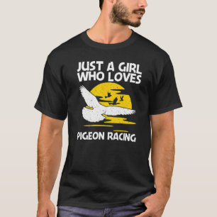 Cooles Taubenrennen für Mädchen Kinder, die Tauben T-Shirt