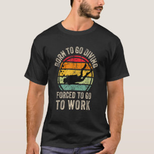 Cooles Tauchen Unterwasser Grafische Scuba Diving T-Shirt