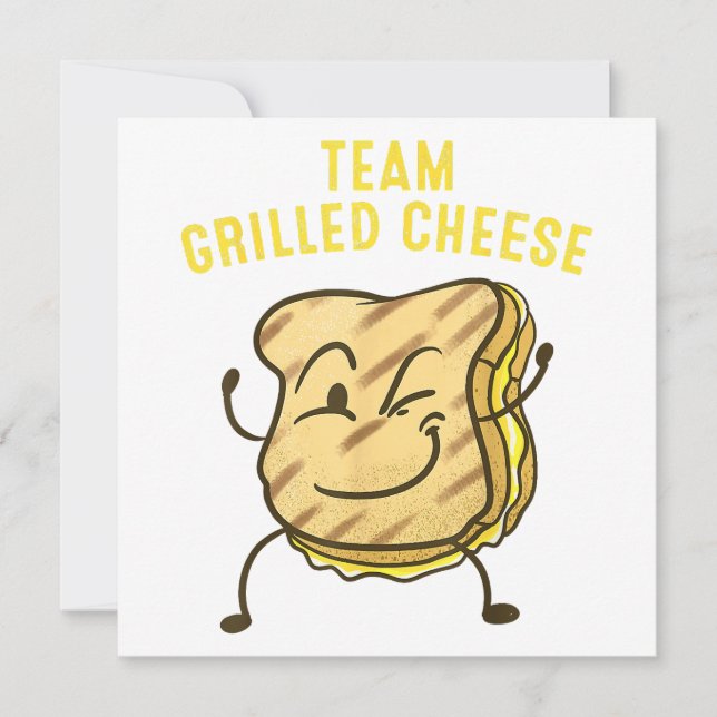 Cooles Team Grillkäse Geschenk Funny Squad Toastge Einladung (Vorderseite)