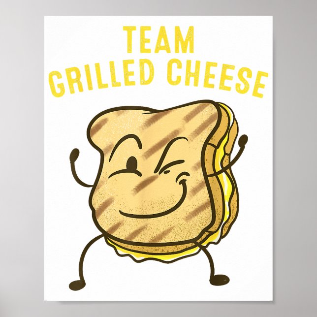 Cooles Team Grillkäse Geschenk Funny Squad Toastge Poster (Vorne)