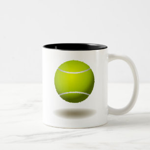 Cooles Tennis-Emblem 2 Zweifarbige Tasse
