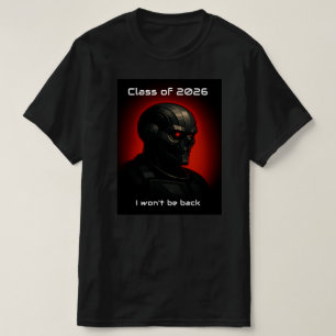 Cooles Terminator-Totenkopf-Abschluss-Grafikdesign T-Shirt
