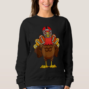 Cooles Thanksgiving Football Gackern Spieler Truth Sweatshirt