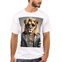 Cooles Tier mit Sonnenbrille und Lederjacke