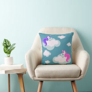 Cooles Tiermuster - Comic Einhorn 3 Kissen