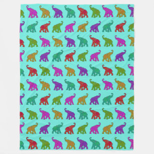 Cooles Tiermuster - Elefant 8 Fleecedecke