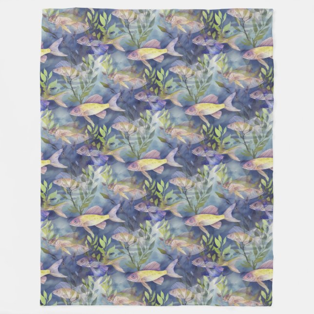 Cooles Tiermuster - Gecko 1 Fleecedecke (Vorderseite)