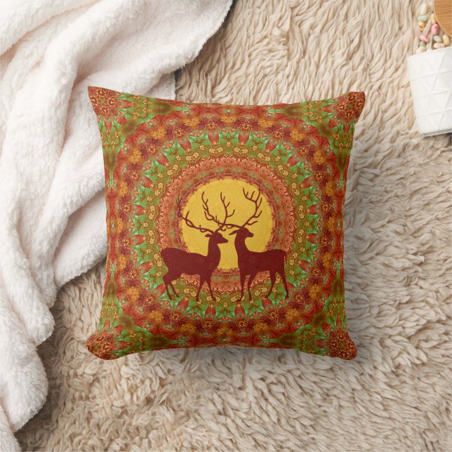 Cooles Tiermuster - Mandala Dei 1 Kissen (Decke)