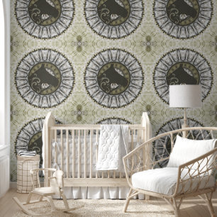 Cooles Tiermuster - Mandala Horse 1 Tapete