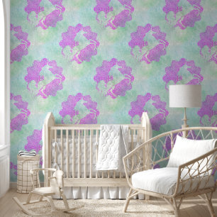 Cooles Tiermuster - Mandala Unicorn 3 Tapete