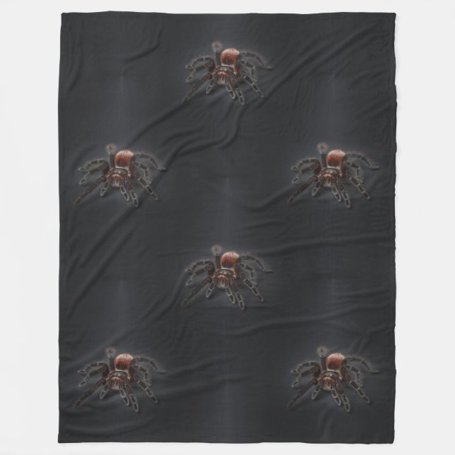 Cooles Tiermuster - Niedliche Spinne 1 Fleecedecke (Vorderseite)