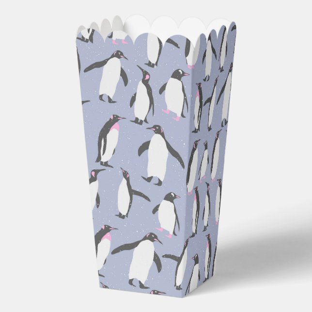 Cooles Tiermuster - Pinguin 1 Geschenkschachtel (Rückseite)