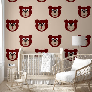 Cooles Tiermuster - Teddybär 1 Tapete